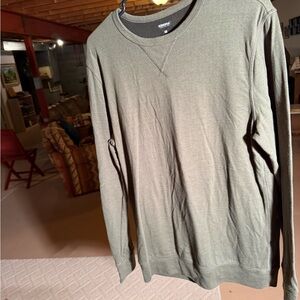 Sonoma Men's Olive Crewneck Sweater